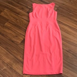 Donna Morgan Boatneck Crepe Sheath Dress